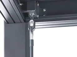 Gazebo FORNOLI Metallo 296 cm 296 cm Nero
