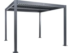Gazebo FORNOLI Metallo 296 cm 296 cm Nero