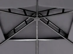 Gazebo NARO Metallo 240 cm 148 cm Grigio