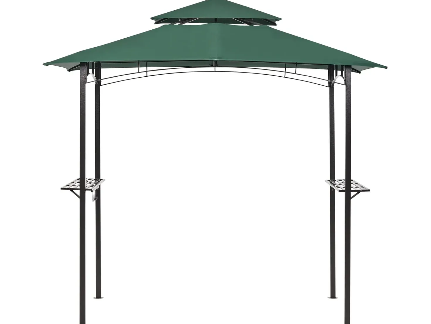 Gazebo NARO Metallo 240 cm 148 cm Verde scuro