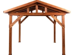 Gazebo SECCHIA Legno di abete 296 cm 350 cm Marrone/Grigio