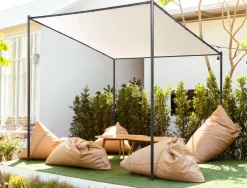 Gazebo VIMINO Metallo 282 cm 294 cm Beige