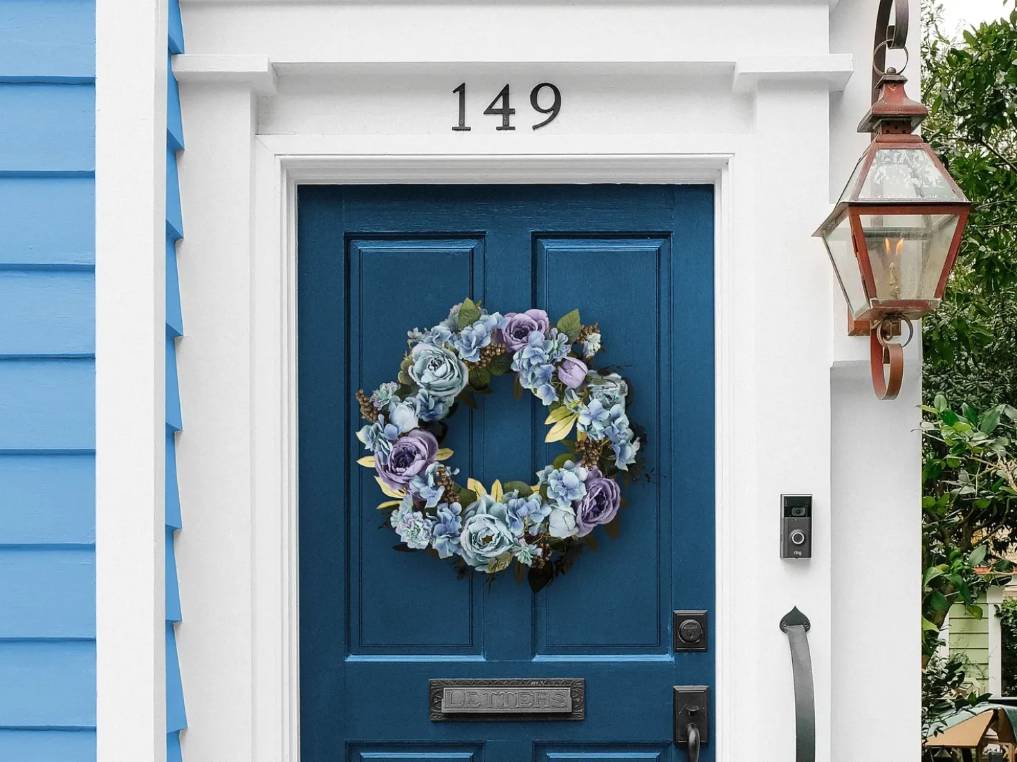 Ghirlanda Decorativa GALDAR 50 cm Blu