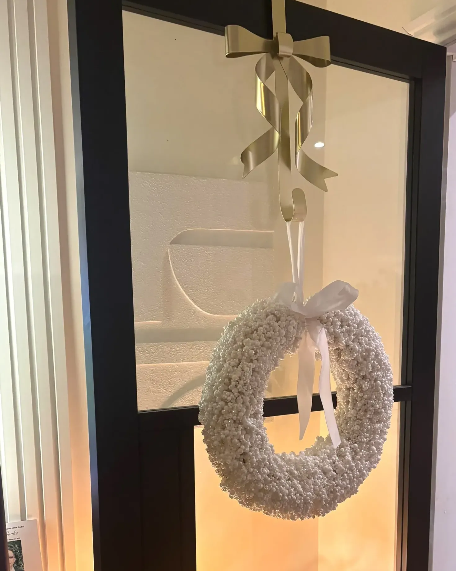 Ghirlanda di Natale ARESJON Bianco 40 cm