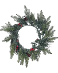 Ghirlanda di Natale LED WHITEHORN Verde scuro 50 cm