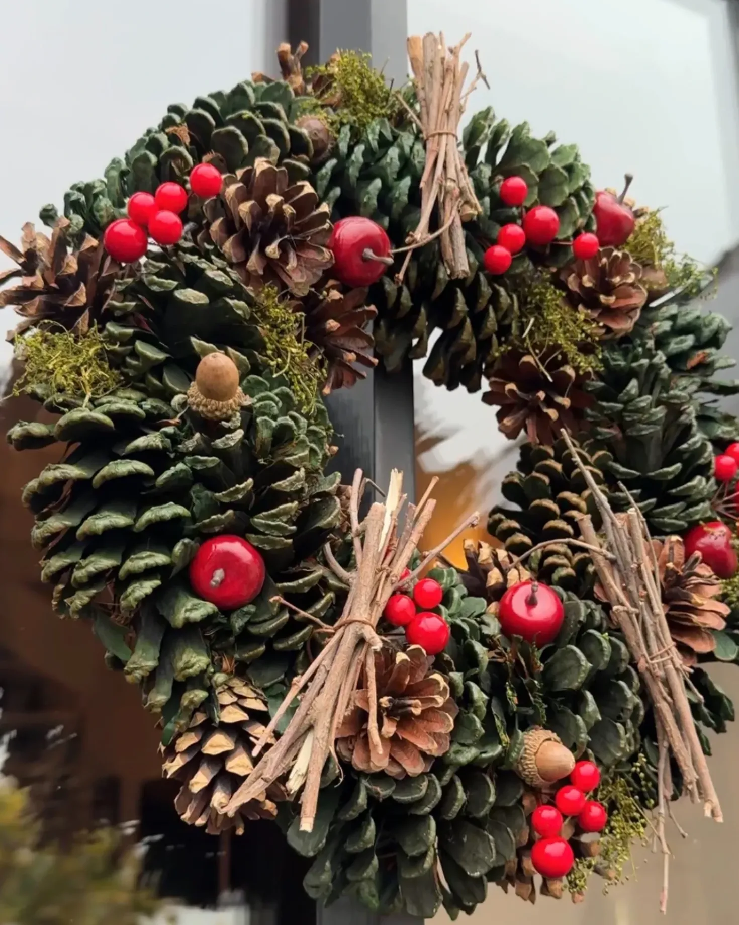 Ghirlanda di Natale NURMES Verde 35 cm