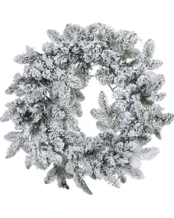 Ghirlanda natalizia innevata LED SUNDO Bianco 70 cm