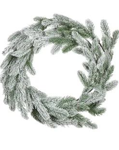 Ghirlanda natalizia innevata LED ALBINI Verde 45 cm