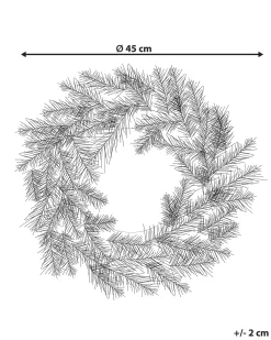 Ghirlanda natalizia innevata LED ALBINI Verde 45 cm