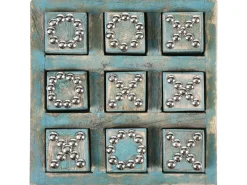 Gioco del Tris KINA Legno di mango Blu