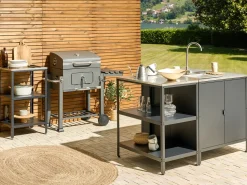 Isola per cucina esterna VILAMA Metallo Nero