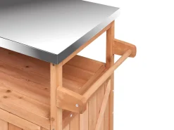 Isola per cucina esterna SCANNO Legno di abete Marrone chiaro