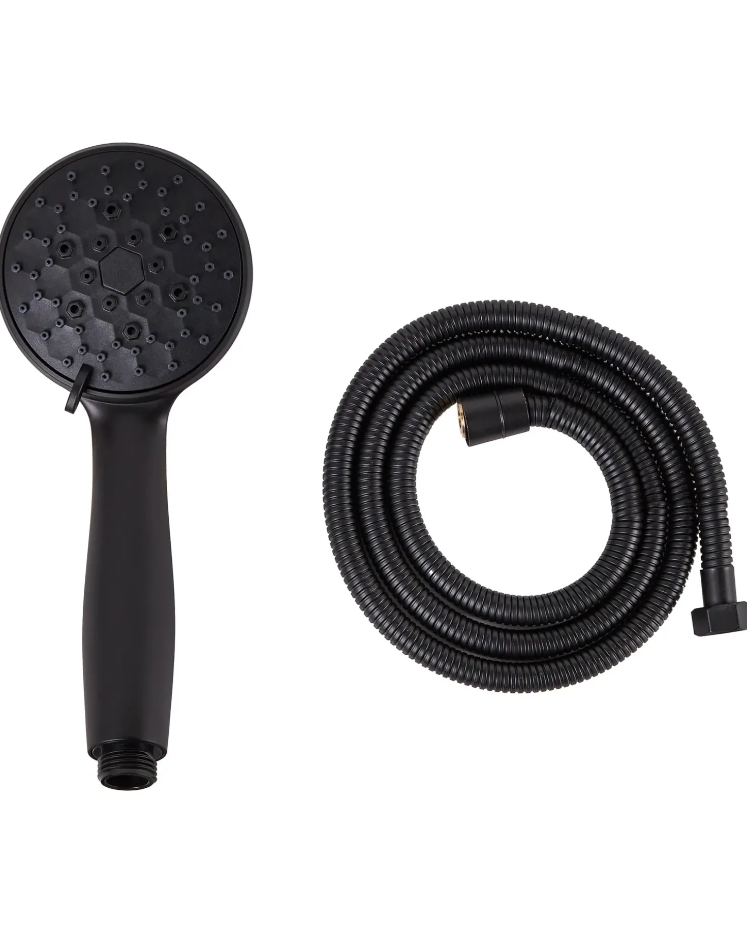 Kit doccia con soffione e flessibile MACAY 3 Funzioni Nero