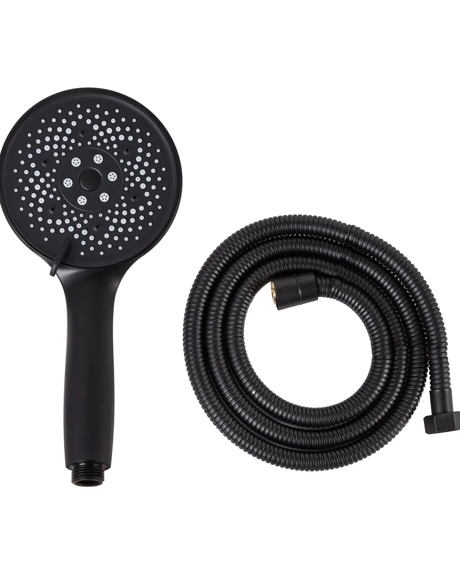Kit doccia con soffione e flessibile ICHMA 5 Funzioni Nero