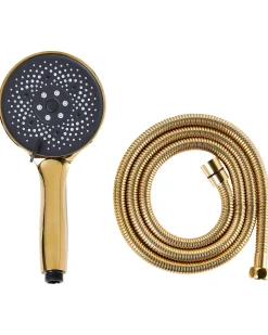 Kit doccia con soffione e flessibile ICHMA 5 Funzioni Oro