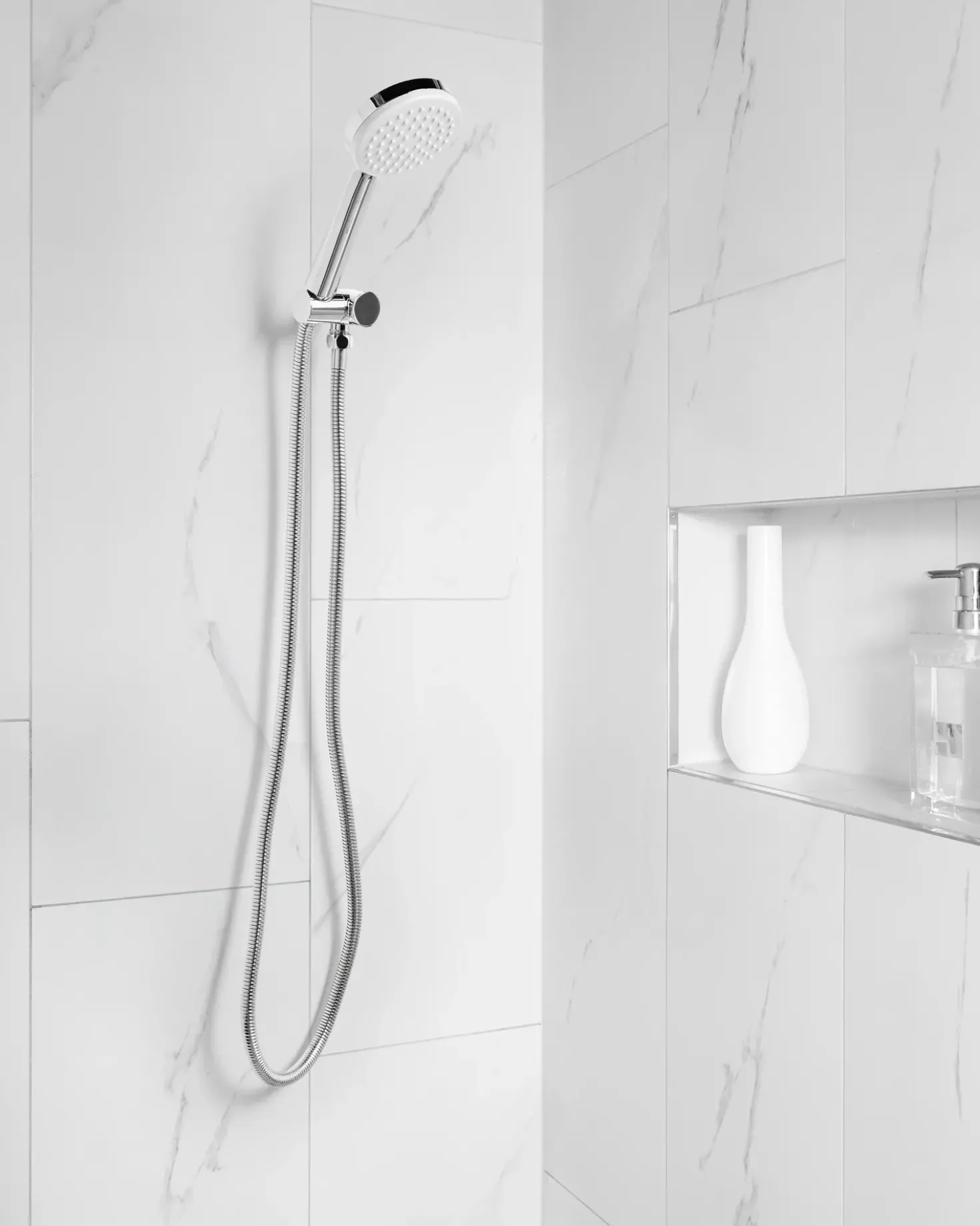 Kit doccia con soffione e flessibile AYPATE Argento