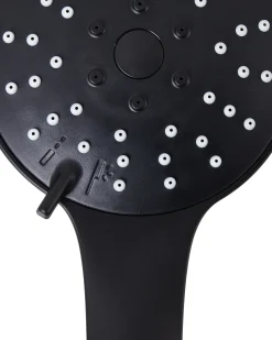 Kit doccia con soffione e flessibile CHURUN 4 Funzioni Nero