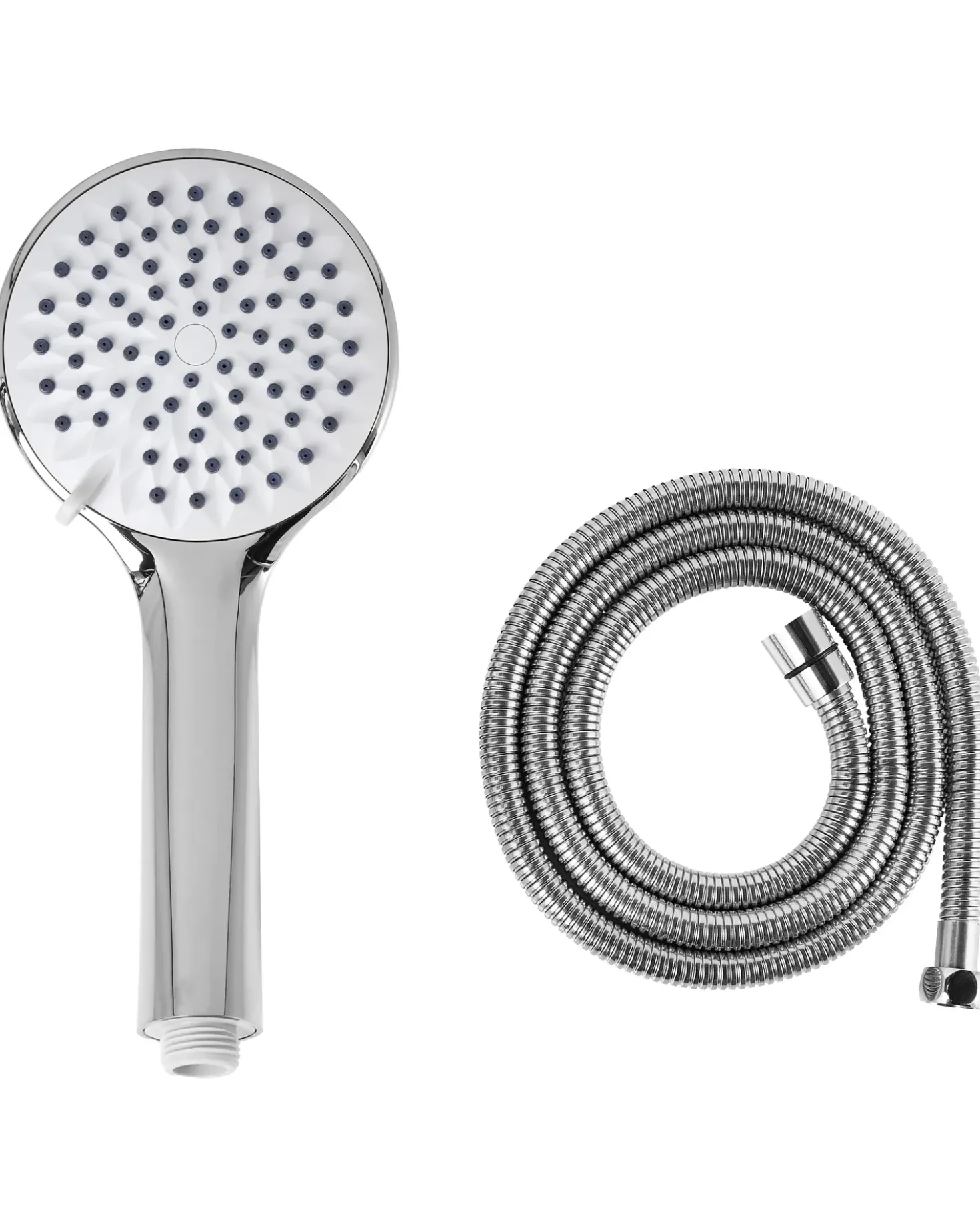 Kit doccia con soffione e flessibile TARMA 4 Funzioni Argento