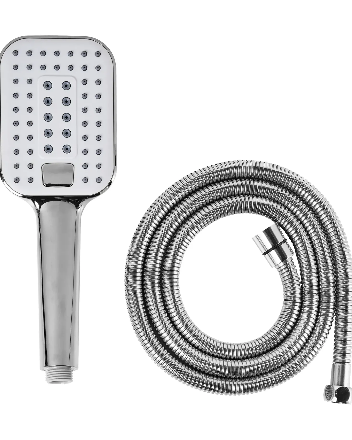 Kit doccia con soffione e flessibile TINGO 4 Funzioni Argento