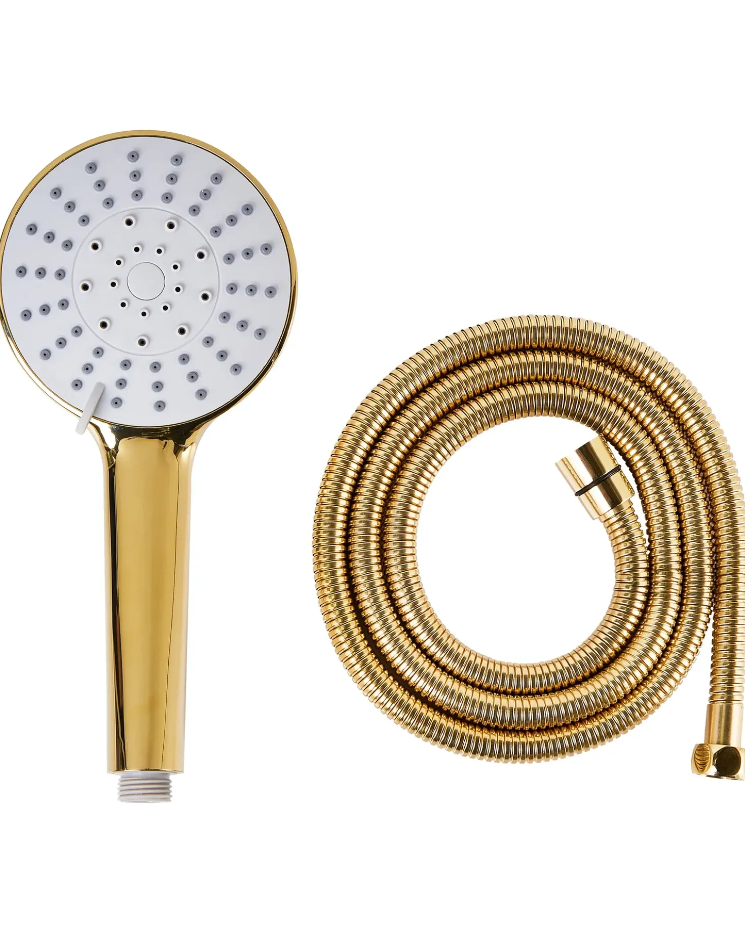 Kit doccia con soffione e flessibile UCHIZA 5 Funzioni Oro