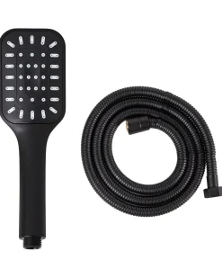 Kit doccia con soffione e flessibile AMAJA Nero
