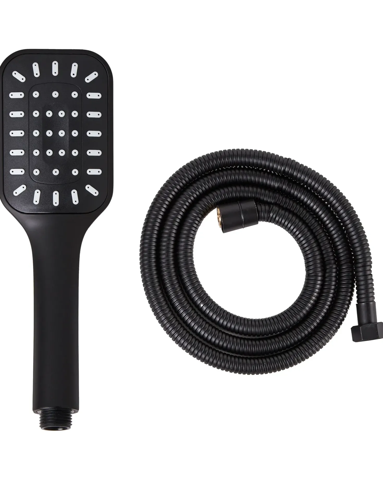 Kit doccia con soffione e flessibile AMAJA Nero