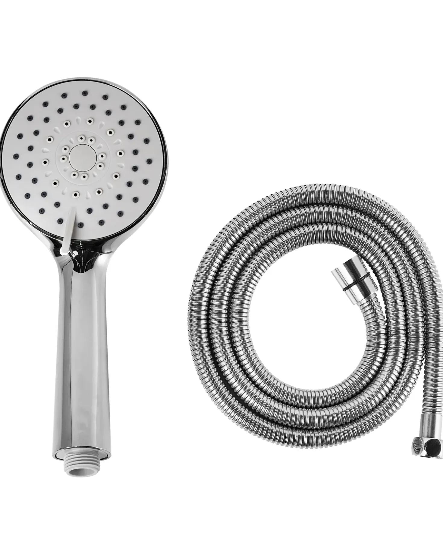 Kit doccia con soffione e flessibile TAMUSHAL 3 Funzioni Argento