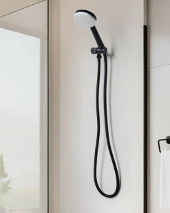 Kit doccia con soffione e flessibile AYPATE Nero