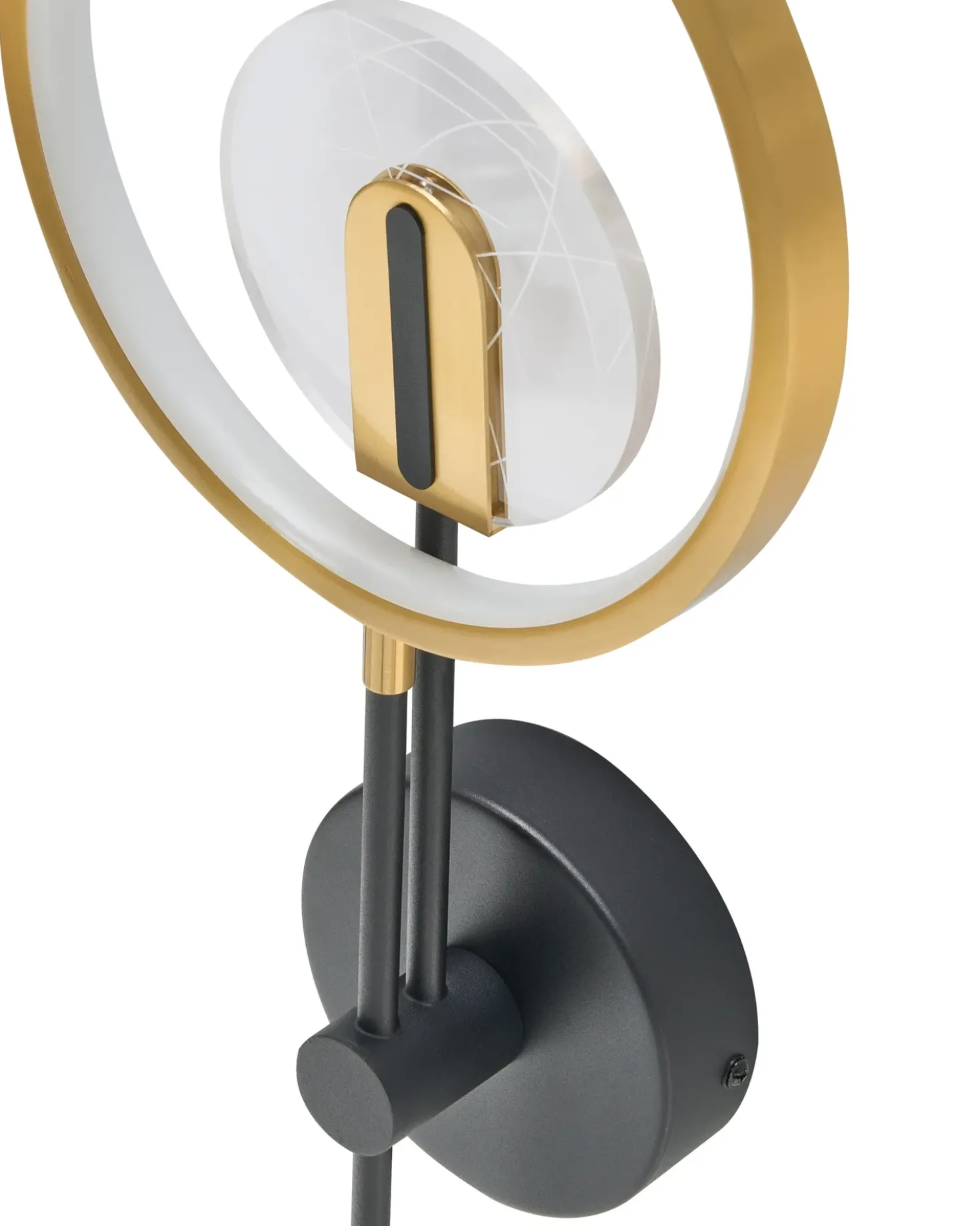 Lampada da parete a LED SAMBRE Metallo Oro Nero