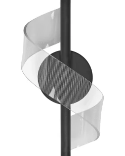Lampada da parete a LED SARELA Metallo Nero