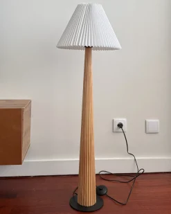 Lampada da pavimento ALIGIDE Legno Naturale