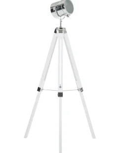 Lampada da pavimento ALZETTE Legno di pino Bianco