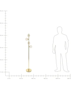Lampada da pavimento ANADYR Vetro Beige