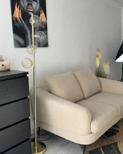 Lampada da pavimento ANADYR Vetro Beige
