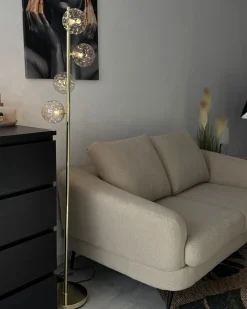 Lampada da pavimento ANADYR Vetro Beige