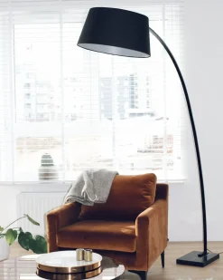 Lampada da pavimento BENUE Metallo Nero