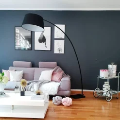 Lampada da pavimento BENUE Metallo Nero