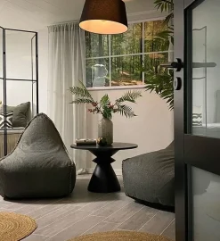 Lampada da pavimento BENUE Metallo Nero