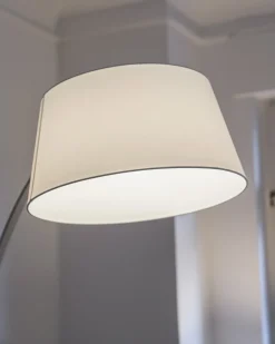 Lampada da pavimento BENUE Metallo Bianco