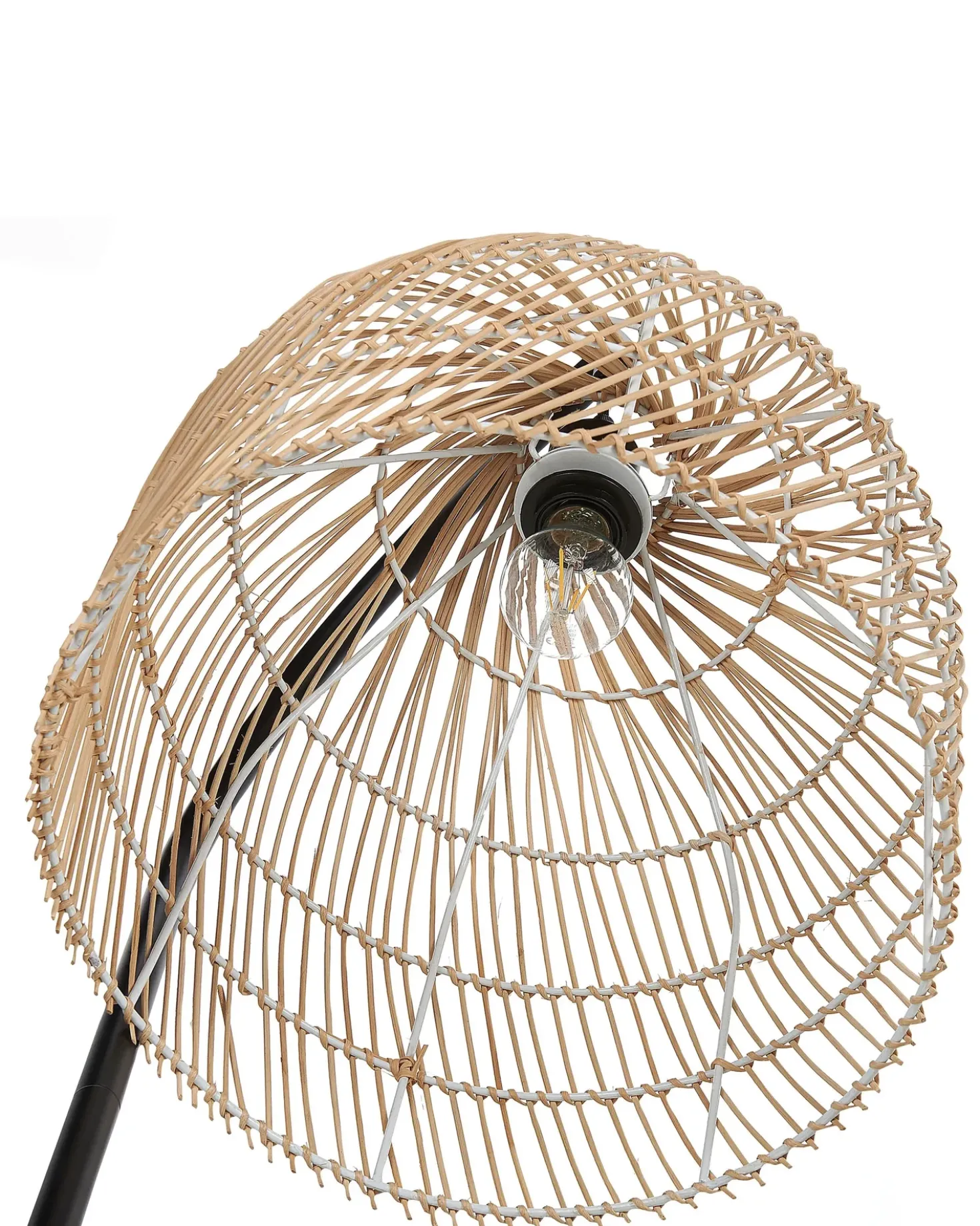 Lampada da pavimento BERNICA Rattan Naturale