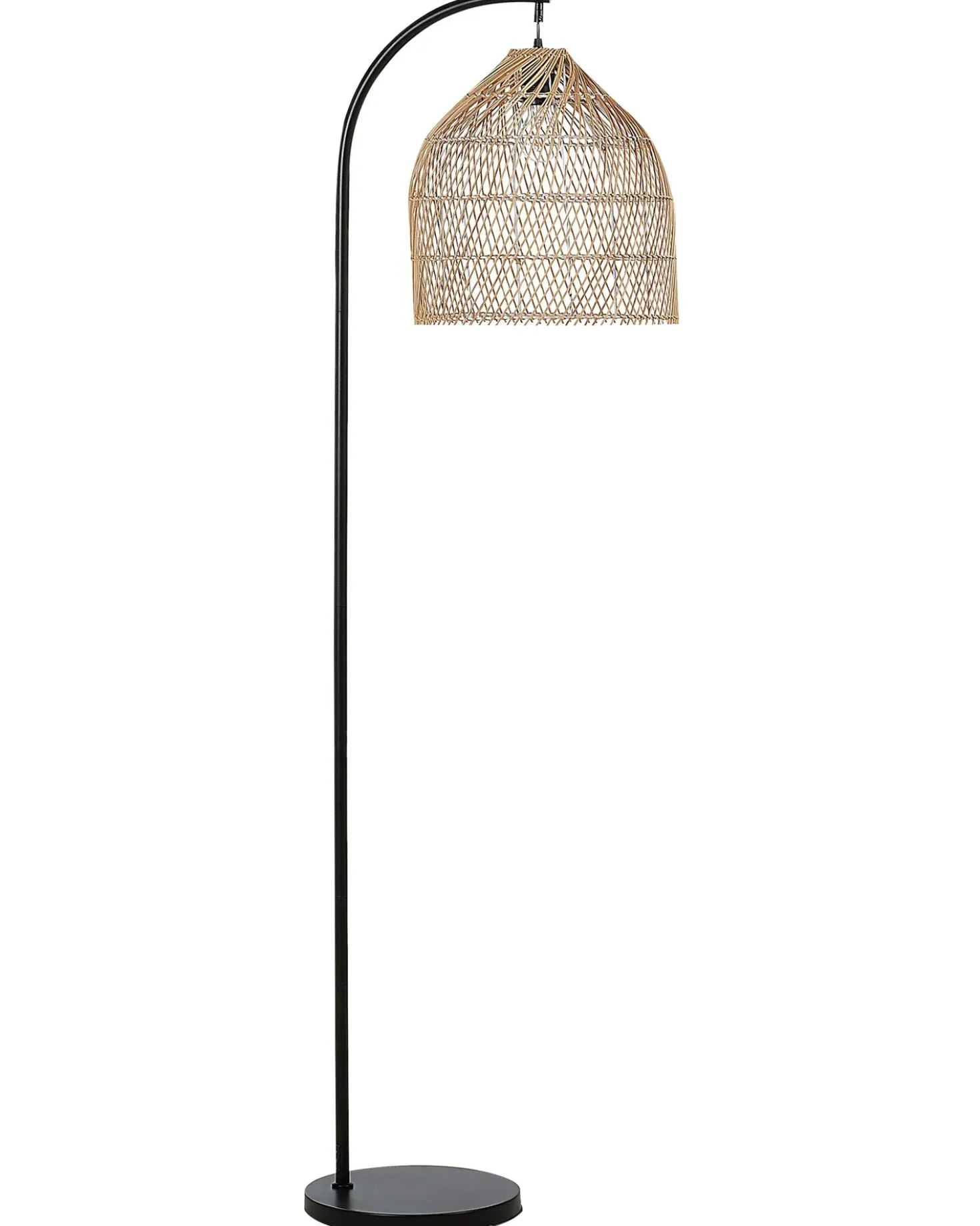 Lampada da pavimento BERNICA Rattan Naturale
