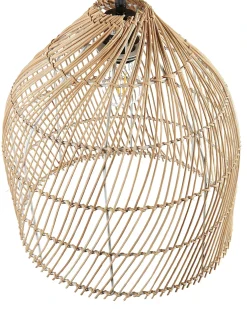 Lampada da pavimento BERNICA Rattan Naturale