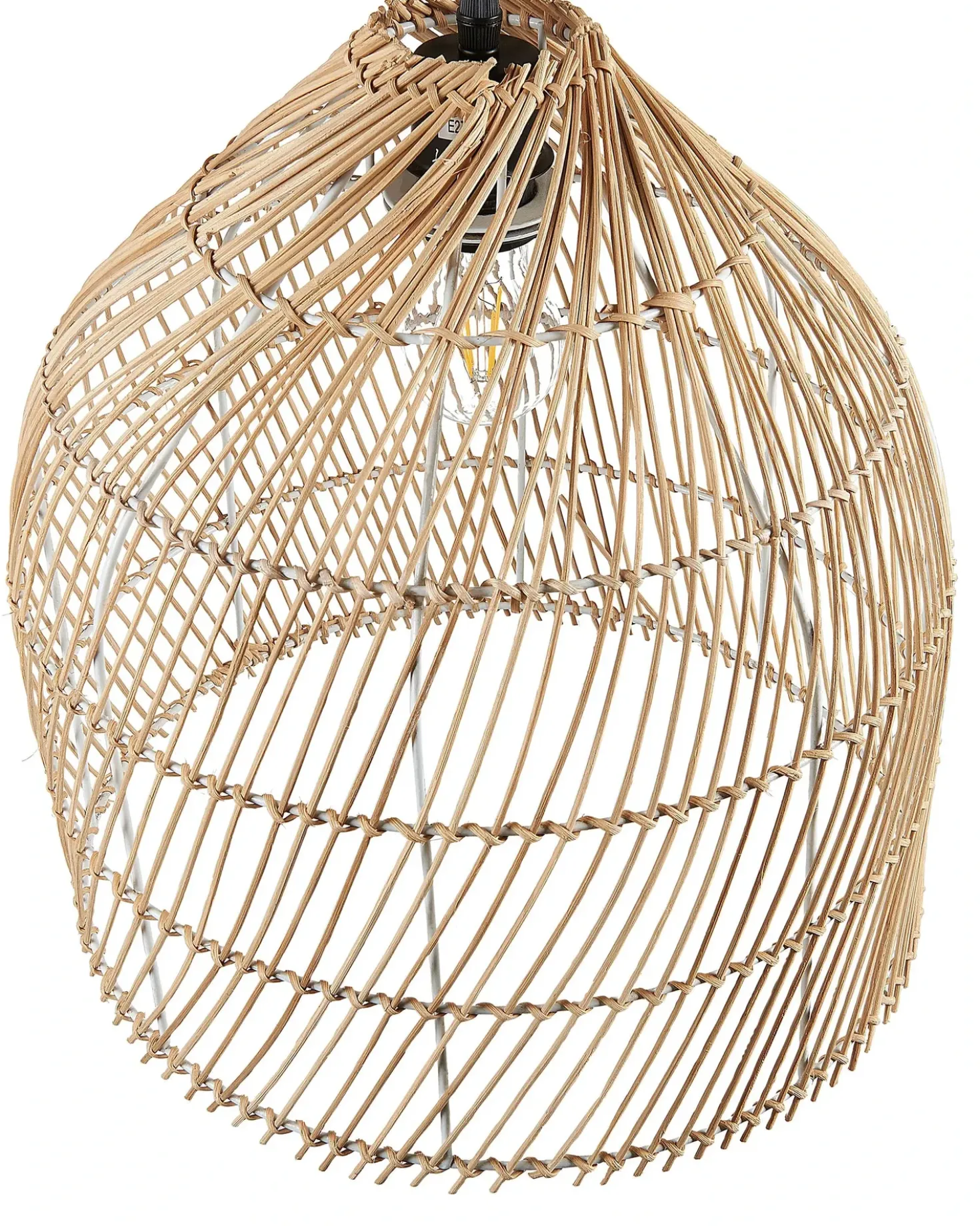 Lampada da pavimento BERNICA Rattan Naturale