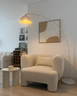 Lampada da pavimento CAGAYAN Metallo Bianco