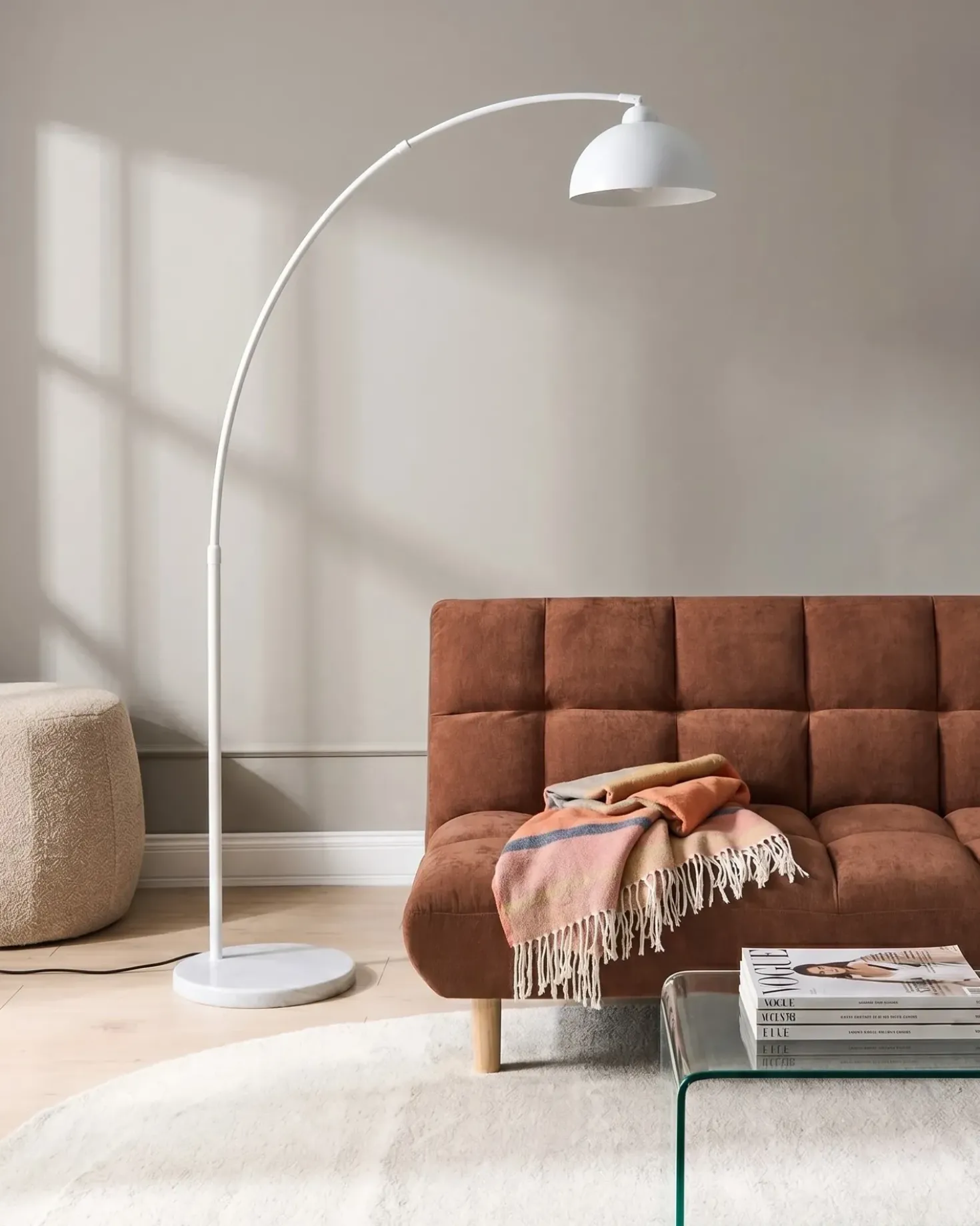 Lampada da pavimento CAGAYAN Metallo Bianco