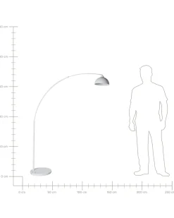 Lampada da pavimento CAGAYAN Metallo Bianco
