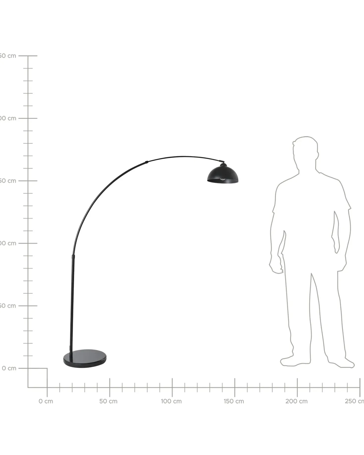 Lampada da pavimento CAGAYAN Metallo Nero