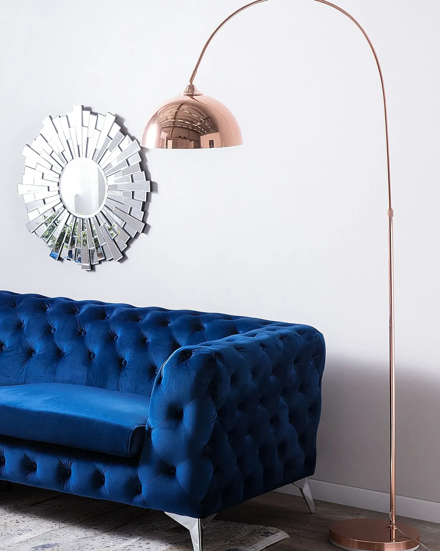 Lampada da pavimento CANDELLA Metallo Rame