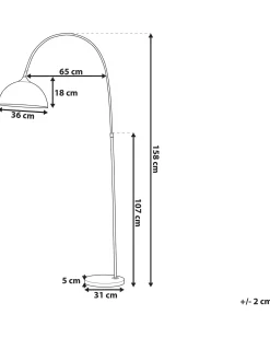 Lampada da pavimento CANDELLA Metallo Rame
