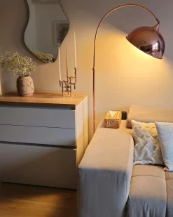 Lampada da pavimento CANDELLA Metallo Rame